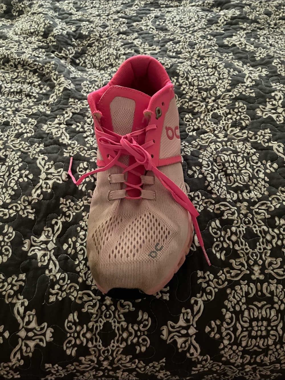 On Running Kids Pink and Hot Pink Performance Sneaker